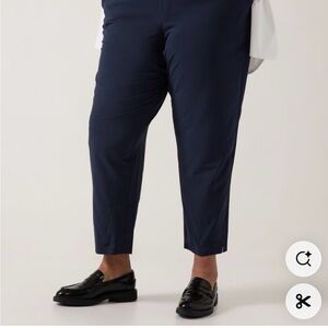 Athleta Brooklyn Mid Rise Ankle Pant Navy Size 16